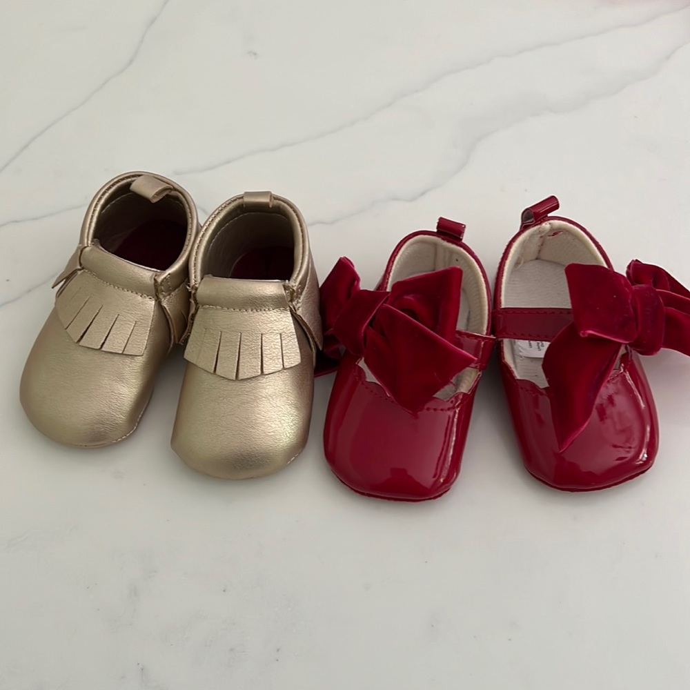 Cat and Jack baby shoes 0-3 and 3-6 months